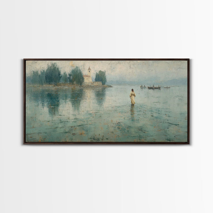 Sky Of Promise – Framed Canvas Print – Christian Christmas Art – Christian Wall Art – Christian Art Canvas – Jesus Painting – Christmas Art