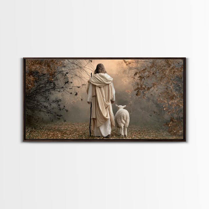 Path Of Peace – Framed Canvas Print – Christian Art Canvas – Christian Gift – Jesus Art Print – Christian Christmas Art – Christian Decor