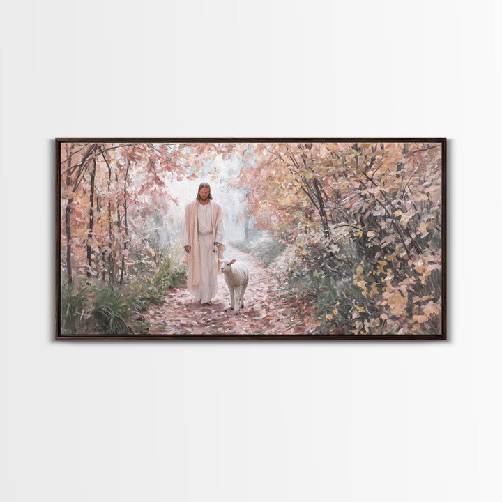 Fields Of Mercy – Framed Canvas Print – Christian Christmas Art – Christian Art Canvas – Jesus Painting – Christian Wall Art – Faith Art