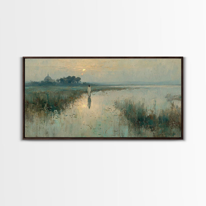 Morning Grace | Framed Canvas Print | Christian Wall Art | Jesus Painting Canvas | Christmas Art | Christian Gift Ideas | Faith Art