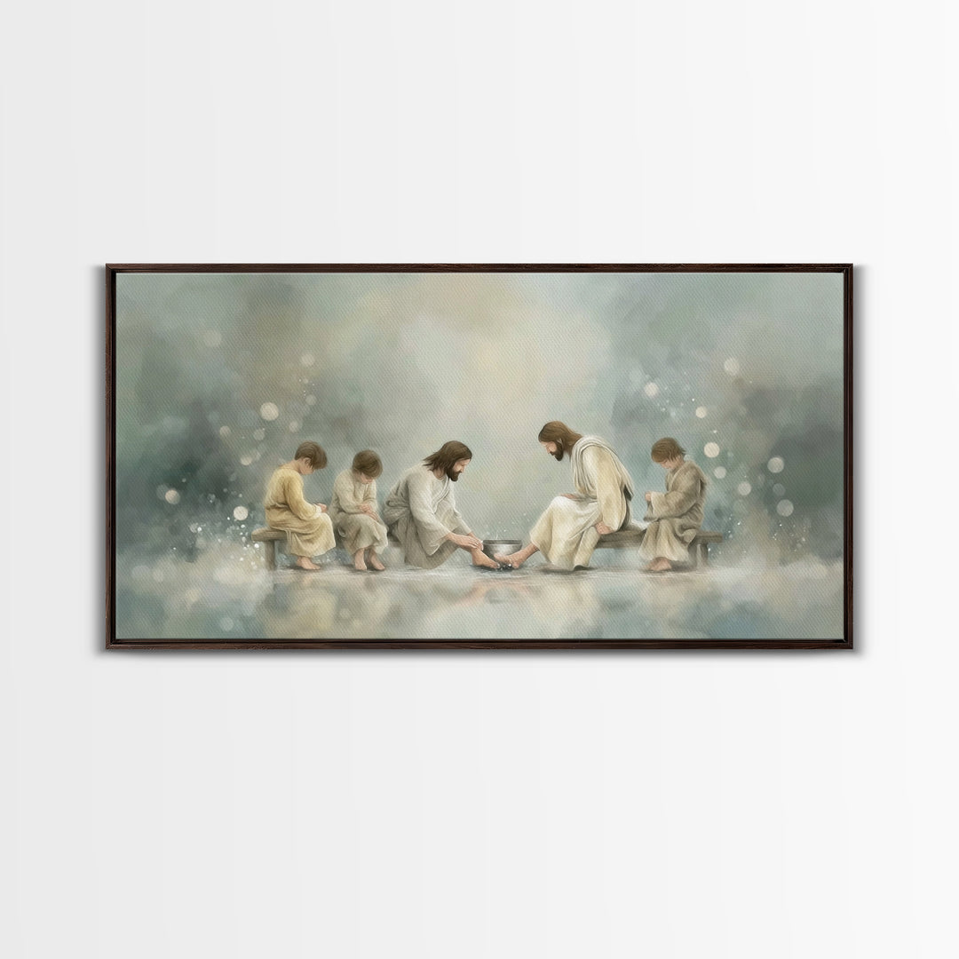 Servant Of Grace – Framed Canvas Print – Christian Wall Art – Jesus Painting – Christian Art Work – Modern Christian Art – Christian Decor