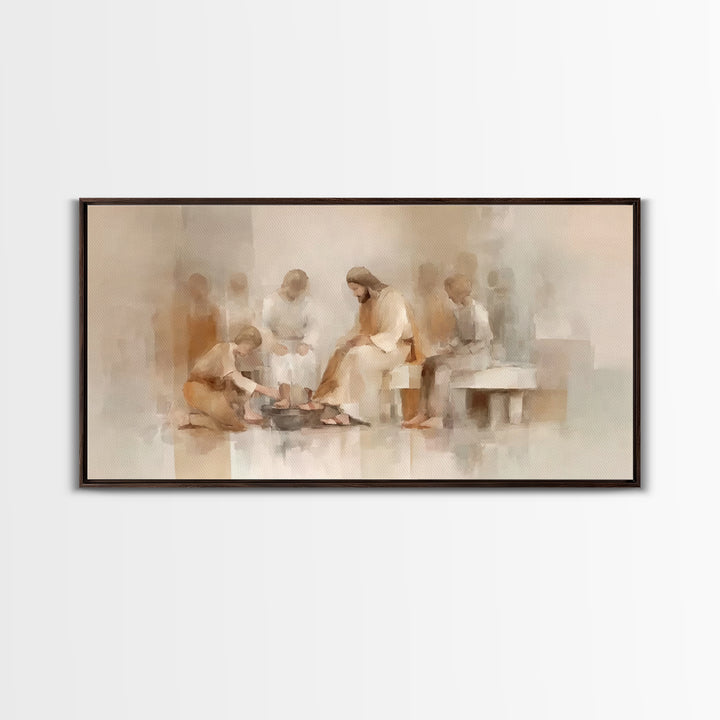 Circle Of Mercy – Framed Canvas Print – Christian Art Canvas – Christian Wall Art – Jesus Painting – Subtle Christian Art – Christian Chris