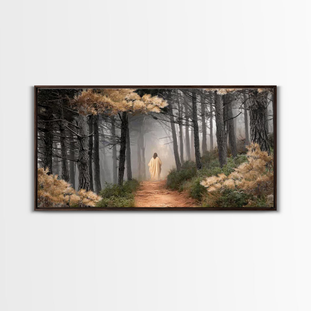 Guiding Peace – Framed Canvas Print – Christian Art Canvas – Large Christian Art – Jesus Painting – Christmas Art – Christian Wall Art