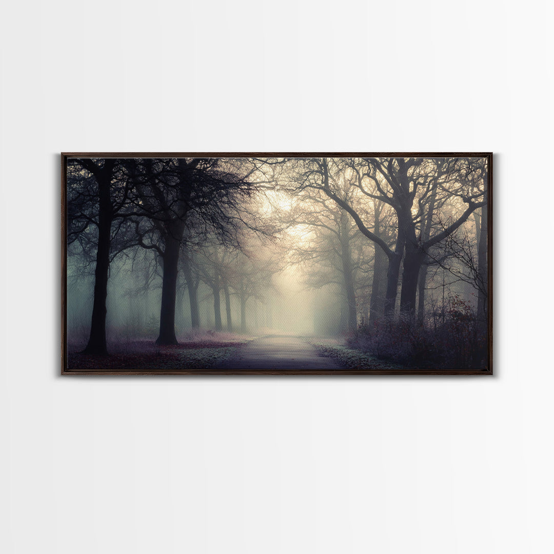 Forest Of Grace – Framed Canvas Print – Christian Wall Art – Christian Art Canvas – Moody Christian Art – Christmas Art – Jesus Painting