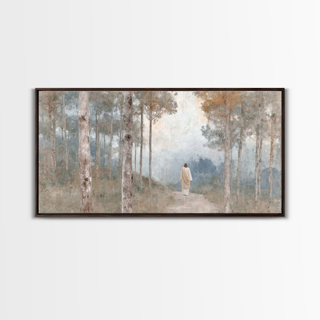Path Of Mercy – Framed Canvas Print – Christian Wall Art – Christian Art Canvas – Jesus Painting – Subtle Christian Art – Christmas Art