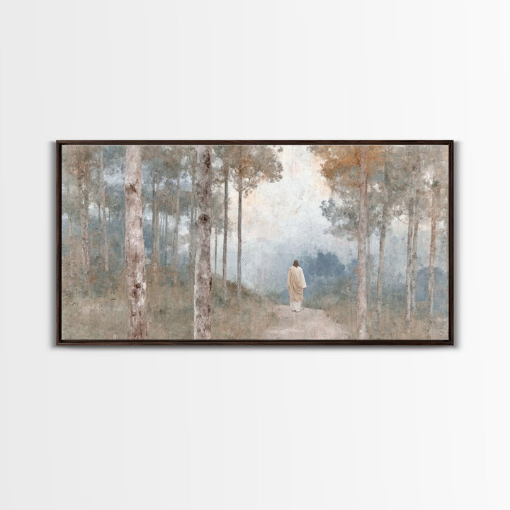 Path Of Mercy – Framed Canvas Print – Christian Wall Art – Christian Art Canvas – Jesus Painting – Subtle Christian Art – Christmas Art