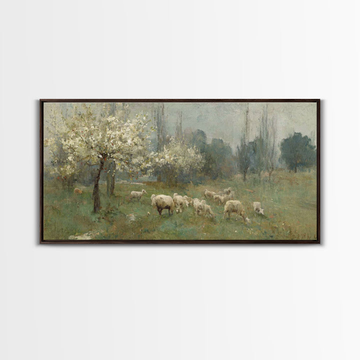 Fields Of Mercy, Framed Canvas Print, Christian Wall Art, Jesus Art Print, Christian Christmas Art, Modern Christian Art