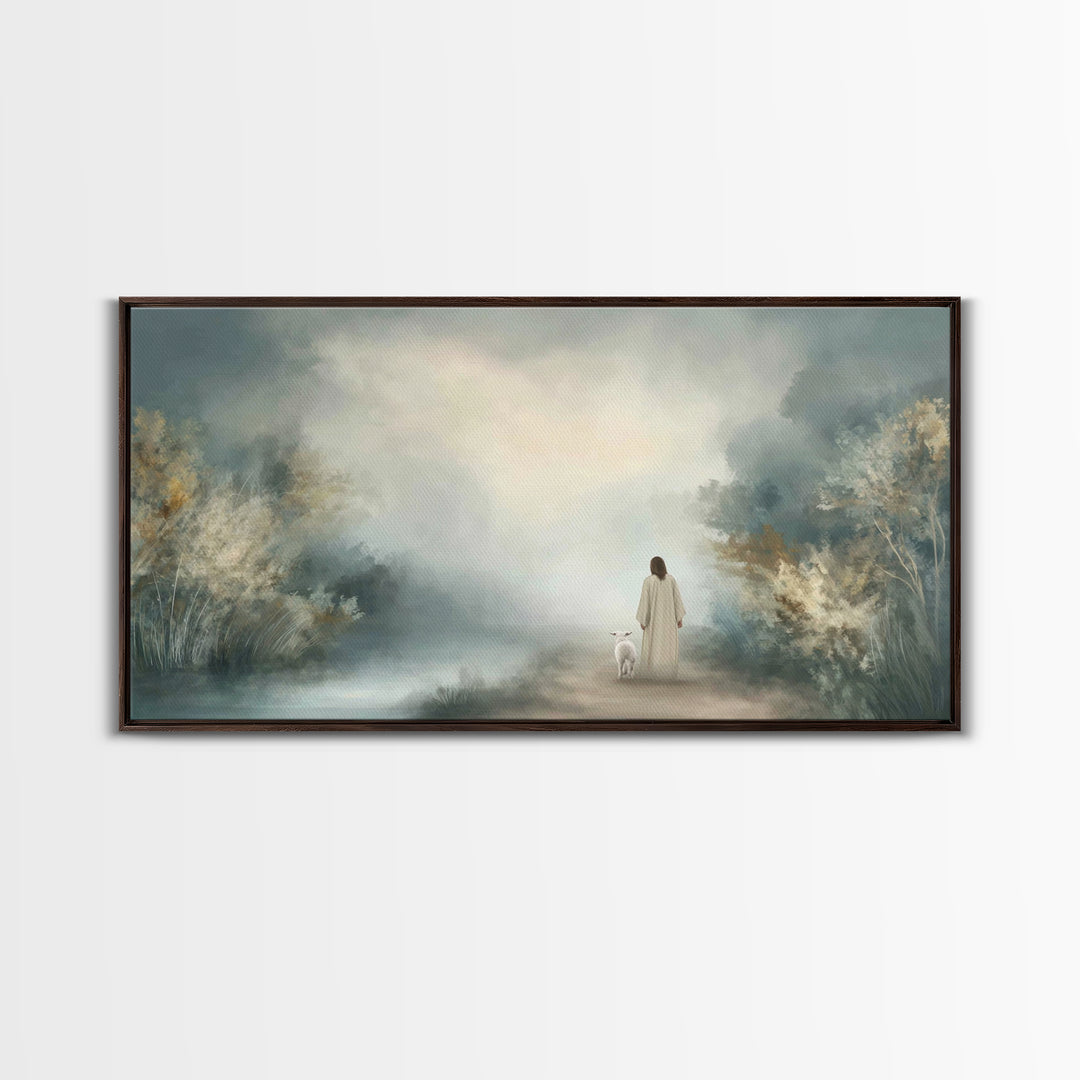 Everlasting Peace, Framed Canvas Print, Christian Art Canvas, Jesus Painting, Christian Wall Art, Modern Christian Art, Christian Christmas