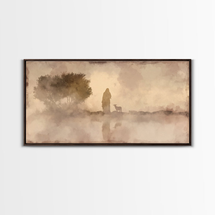 Divine Journey | Framed Canvas Print | Christian Art Canvas | Christian Wall Art | Jesus Painting | Subtle Christian Art | Christian Decor