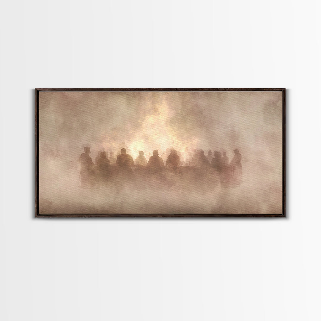 Radiant Shepherd | Framed Canvas Print | Christian Art Canvas | Jesus Painting | Christian Wall Art | Modern Christian Art | Christian Chri