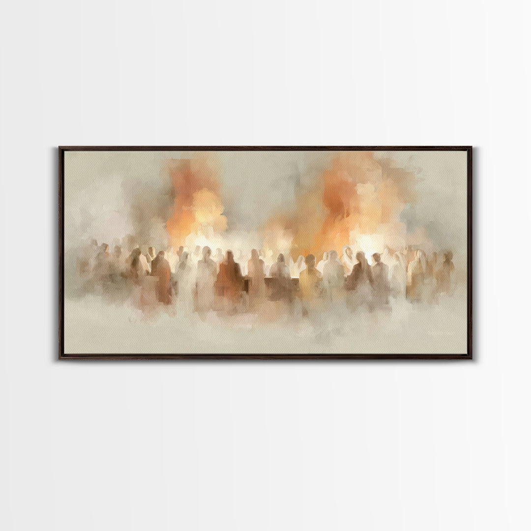 Gathered Glory – Framed Canvas Print – Christian Art Canvas – Christian Wall Art – Modern Christian Art – Christian Decorations – Christmas