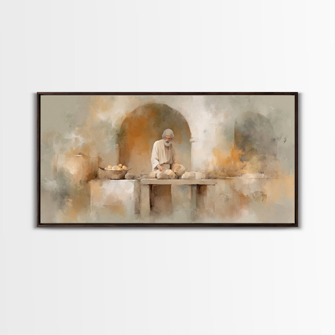 Sanctuary Of Work – Framed Canvas Print – Christian Wall Art – Christian Art Canvas – Christian Decor – Jesus Painting – Christian Art