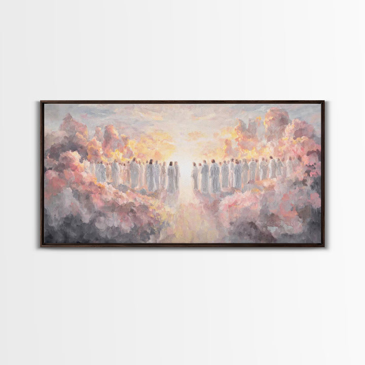Celestial Pathway – Framed Canvas Print – Christian Wall Art – Christian Art Painting – Subtle Christian Art – Modern Christian Painting –