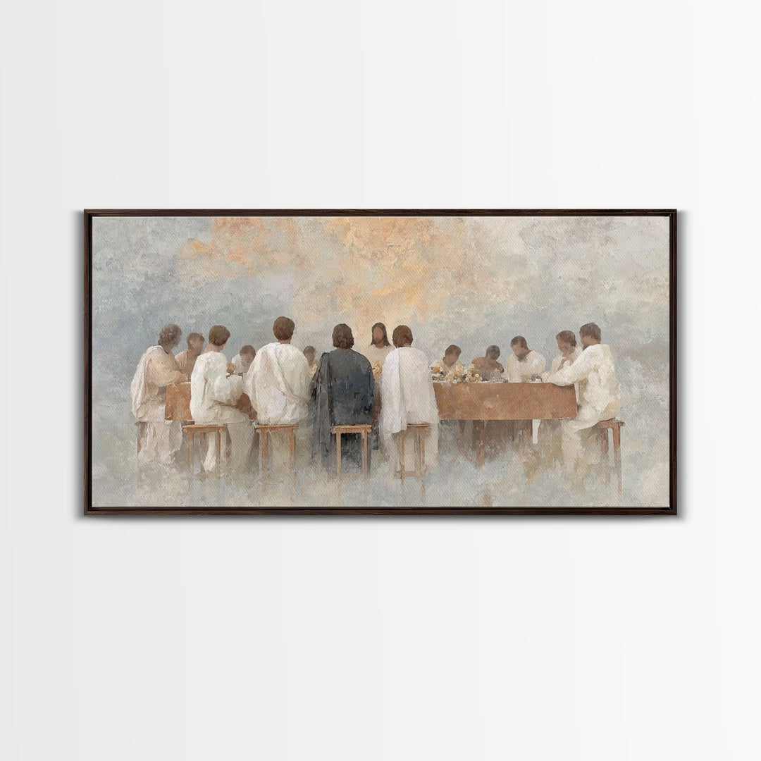 Radiant Communion – Framed Canvas Print – Christian Art – Christian Painting – Jesus Wall Art – Christian Christmas Art – Christian Decor
