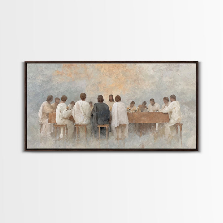 Radiant Communion – Framed Canvas Print – Christian Art – Christian Painting – Jesus Wall Art – Christian Christmas Art – Christian Decor