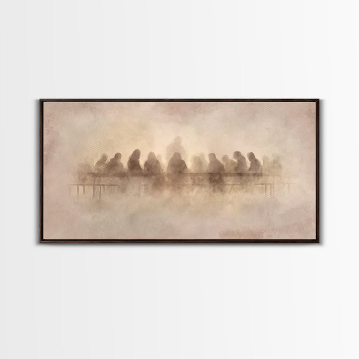Divine Banquet – Framed Canvas Print – Christian Art Canvas – Christian Christmas Art – Jesus Painting – Christian Wall Art – Christian Gif