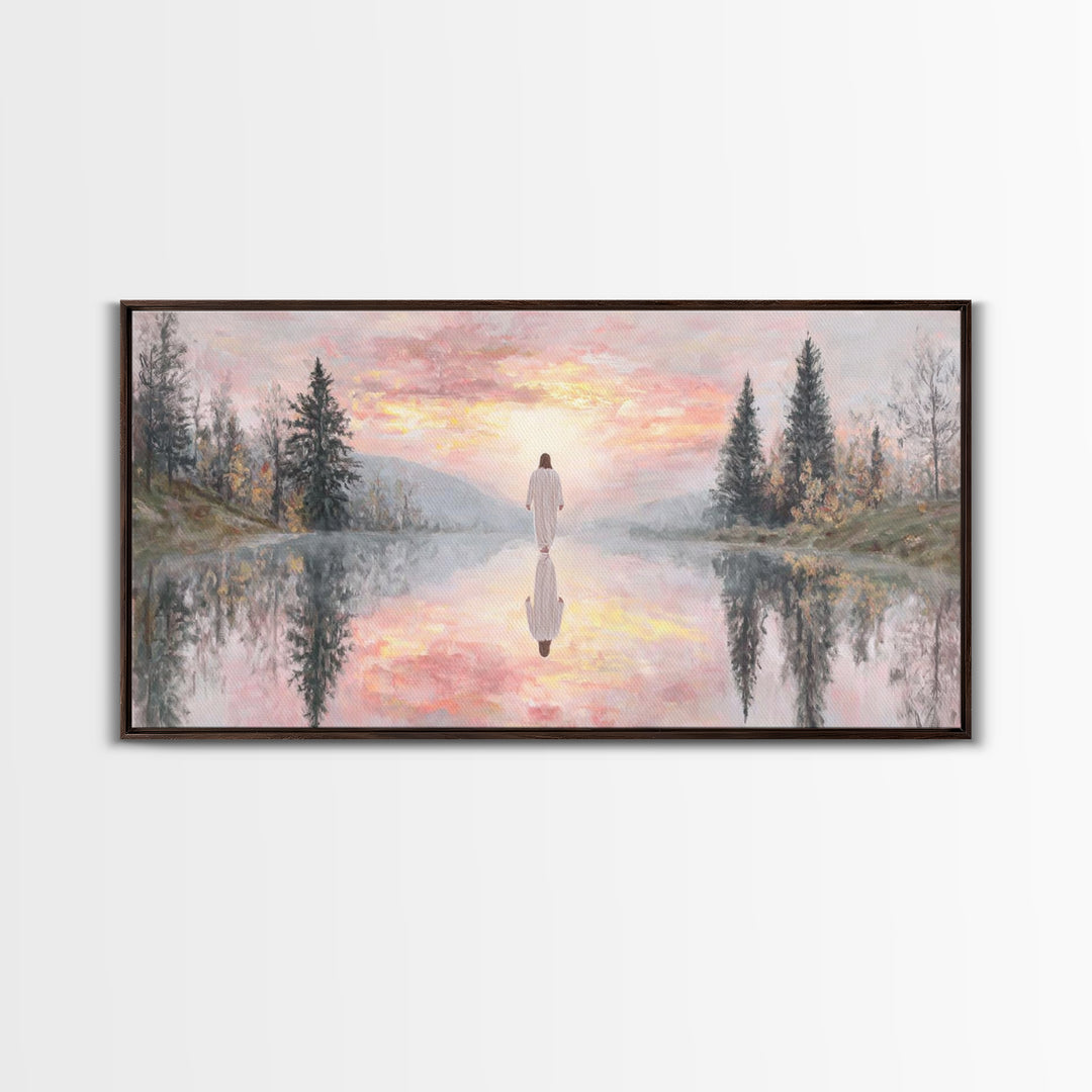 Radiant Dawn Blessing | Framed Canvas Print | Christian Wall Art | Jesus Painting | Christian Art Canvas | Christmas Art | Christian Christ