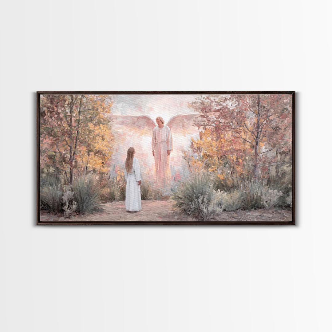 Garden Of Promise – Framed Canvas Print – Christian Wall Art – Christian Art Work – Christian Art Canvas – Christian Christmas Art