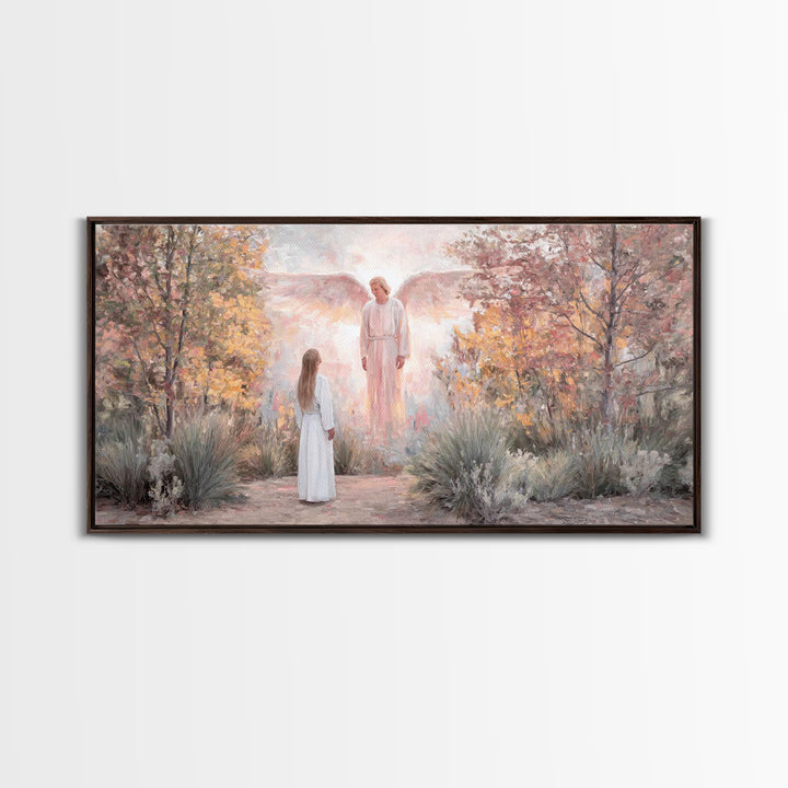 Garden Of Promise – Framed Canvas Print – Christian Wall Art – Christian Art Work – Christian Art Canvas – Christian Christmas Art
