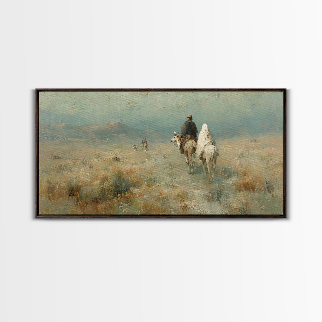 Pilgrims of Light – Framed Canvas Print – Christian Art – Christian Canvas Art – Christmas Art Work – Christian Wall Art – Abstract Christi