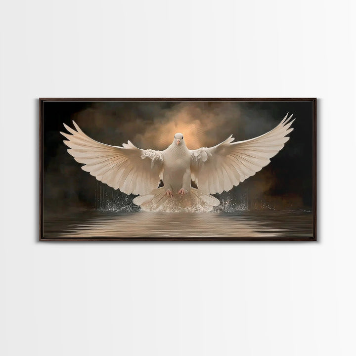 Rising Spirit | Framed Canvas Print | Christian Wall Art | Christian Art Canvas | Christian Christmas Art | Jesus Painting | Christian Deco