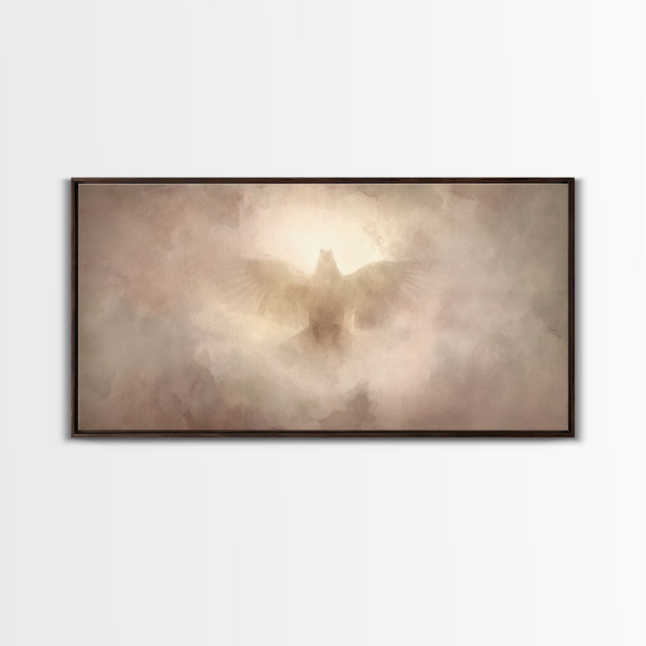 Spirit Of Dawn, Framed Canvas Print, Christian Wall Art, Christian Art Canvas, Christian Painting, Christmas Art, Christian Decor