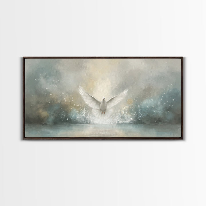 Heavenly Promise – Framed Canvas Print – Christian Art Canvas – Christian Wall Art – Christmas Art – Christian Painting – Christian Decor