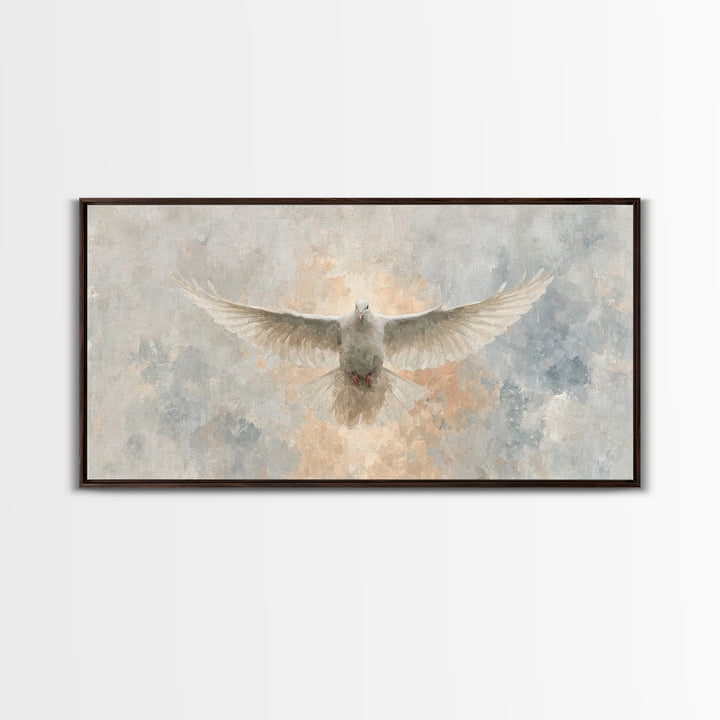 Radiant Mercy, Framed Canvas Print, Christian Art Canvas, Christian Wall Art, Christian Painting, Christmas Art, Christian Decor