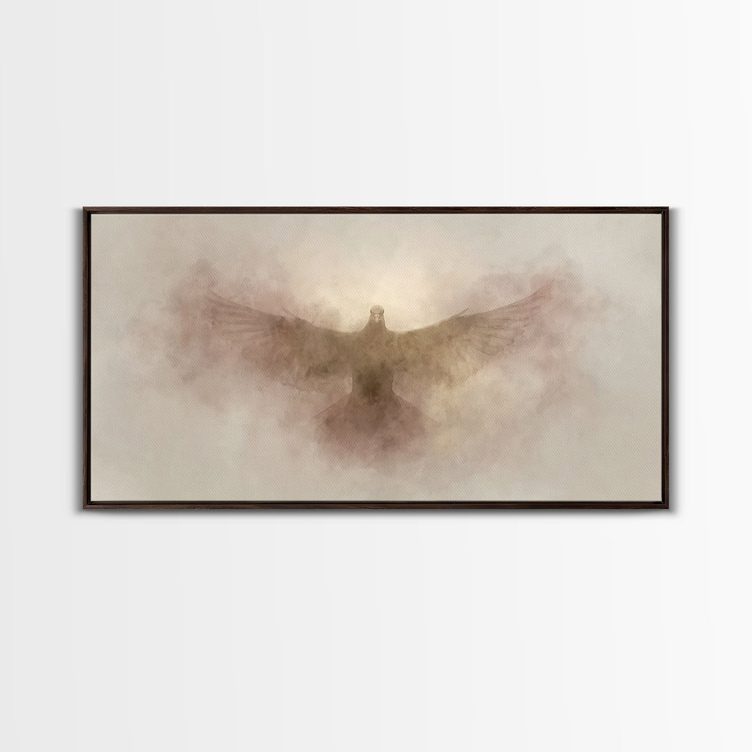 Light Of Salvation | Framed Canvas Print | Christian Art Canvas | Christian Wall Art | Christian Painting | Christmas Art | Christian Decor