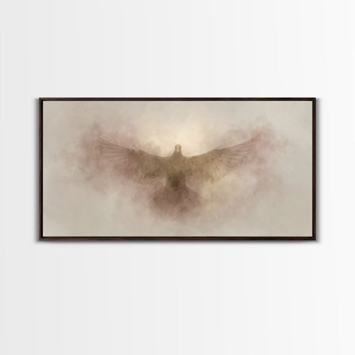 Light Of Salvation | Framed Canvas Print | Christian Art Canvas | Christian Wall Art | Christian Painting | Christmas Art | Christian Decor