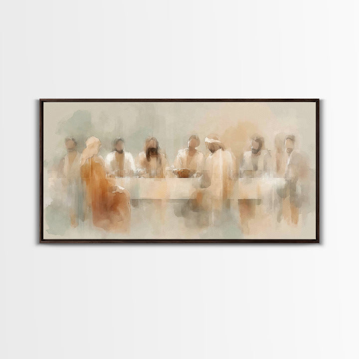 Holy Gathering – Framed Canvas Print – Christian Art Canvas – Christian Wall Art – Abstract Christian Art – Moody Christian Art – Jesus Pai