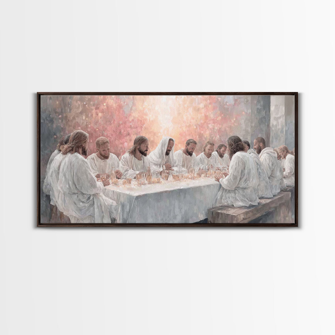 Upper Room Grace | Framed Canvas Print | Christian Art Canvas | Christian Wall Art | Jesus Painting | Large Christian Painting | Christian