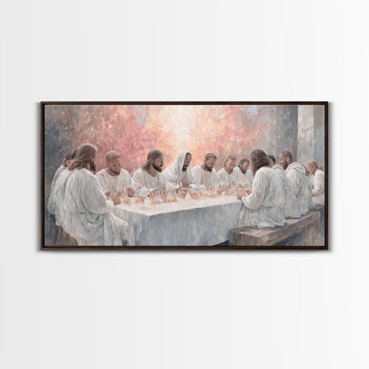 Upper Room Grace | Framed Canvas Print | Christian Art Canvas | Christian Wall Art | Jesus Painting | Large Christian Painting | Christian