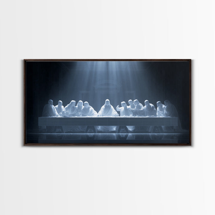 Heavenly Communion | Framed Canvas Print | Christian Wall Art | Christian Art Canvas | Jesus Painting | Christian Christmas Art