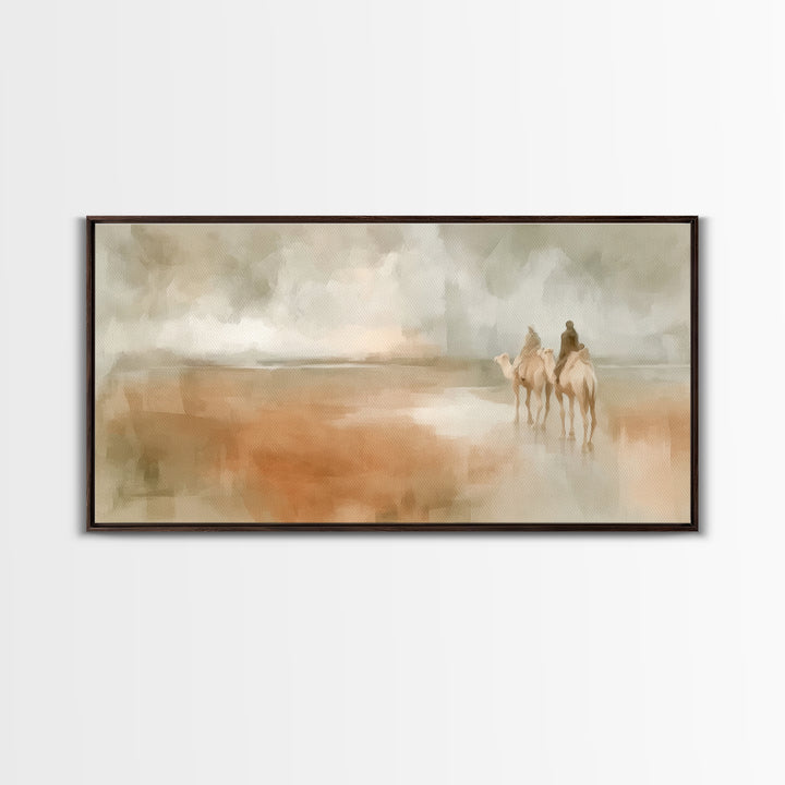 Pilgrims Of Light – Framed Canvas Print – Christmas Art Prints – Christian Art Canvas – Christian Wall Art – Christian Decoration – Jesus C