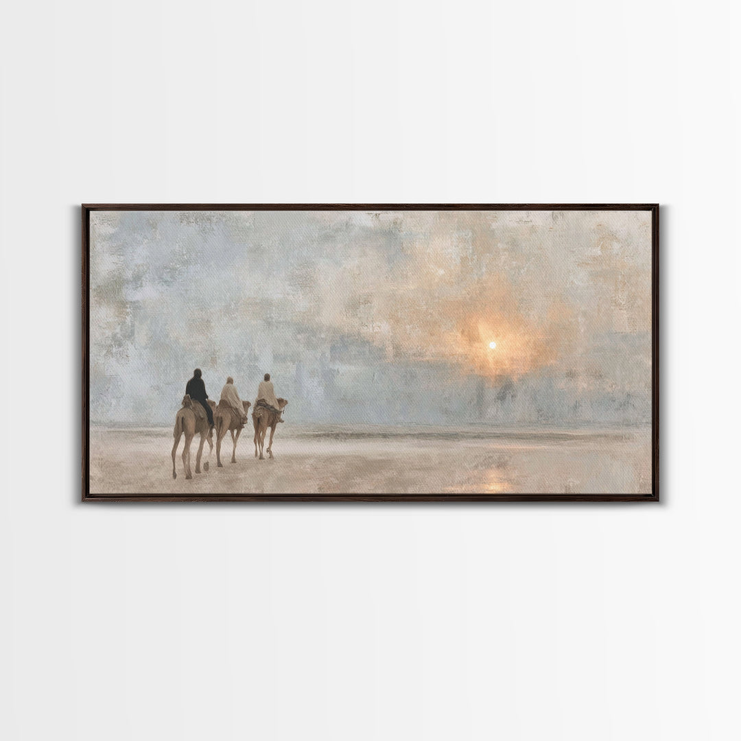 Journey Of Light | Framed Canvas Print | Christian Wall Art | Christian Art Canvas | Christmas Wall Art | Christian Christmas Art | Christi