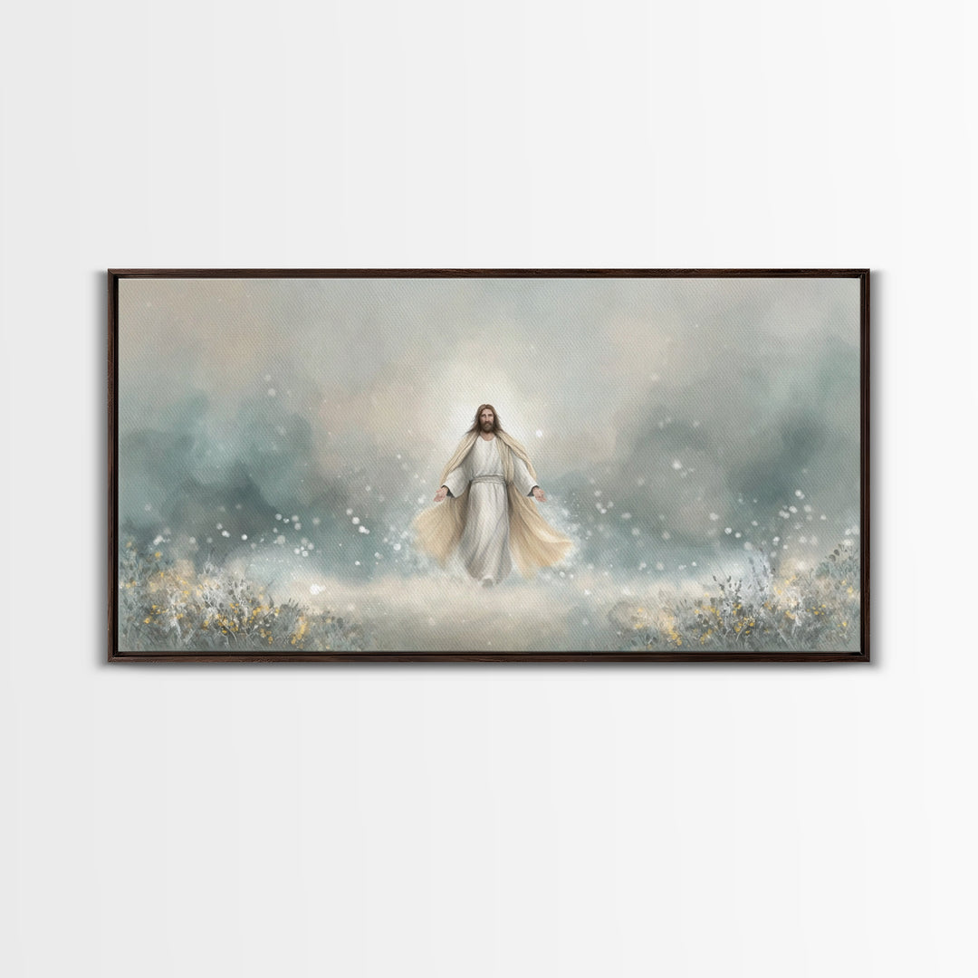 Eternal Peace – Framed Canvas Print – Christian Art Print – Jesus Painting – Christian Wall Art – Subtle Christian Art – Christian Gift