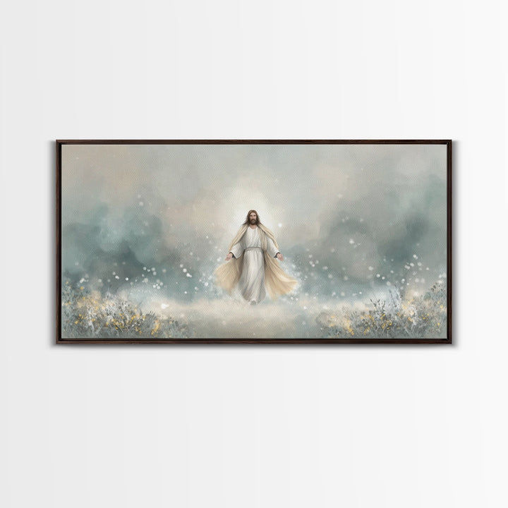 Eternal Peace – Framed Canvas Print – Christian Art Print – Jesus Painting – Christian Wall Art – Subtle Christian Art – Christian Gift