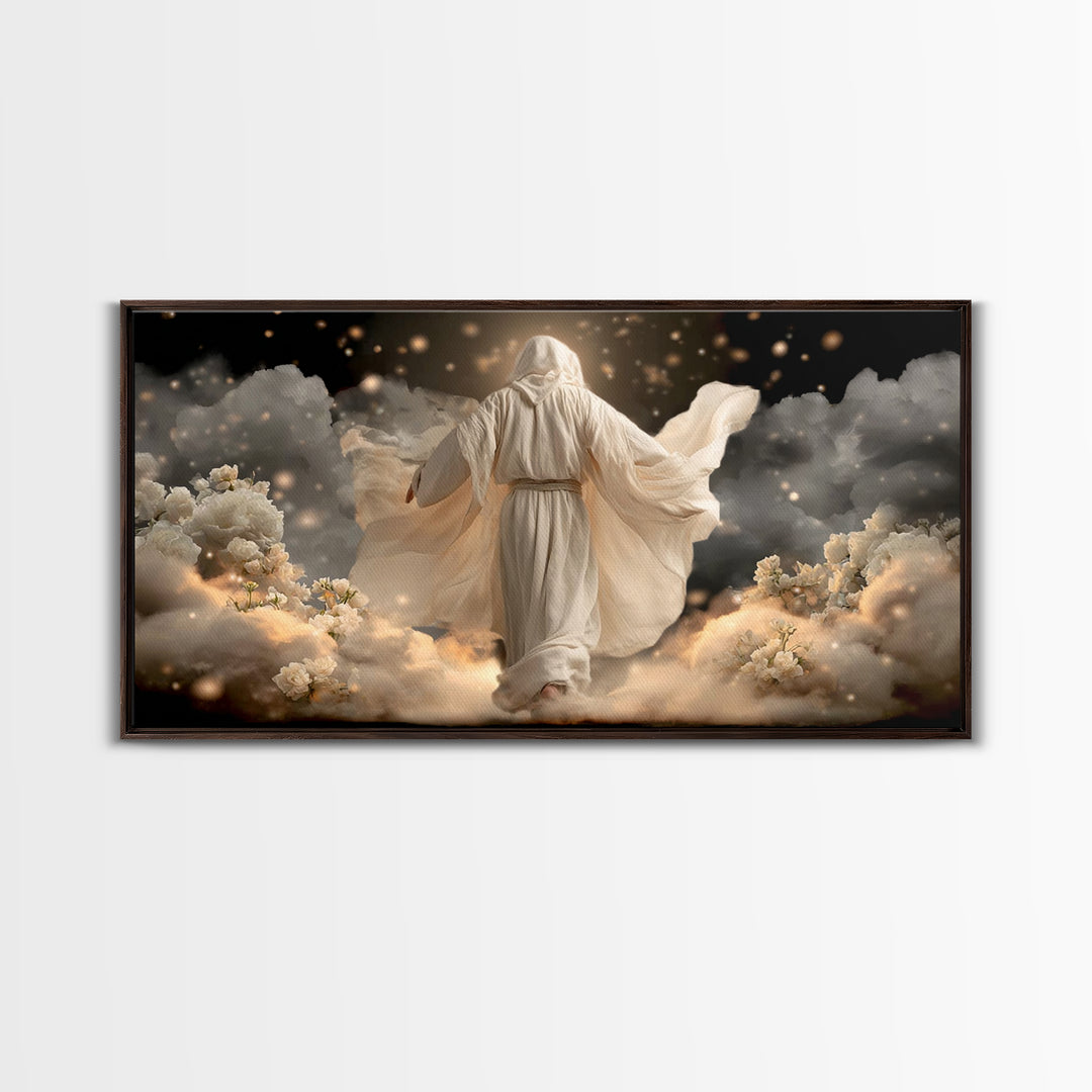 Circle Of Grace – Framed Canvas Print – Christian Art Painting – Christian Wall Art – Unique Christian Art – Jesus Wall Art – Christian Dec