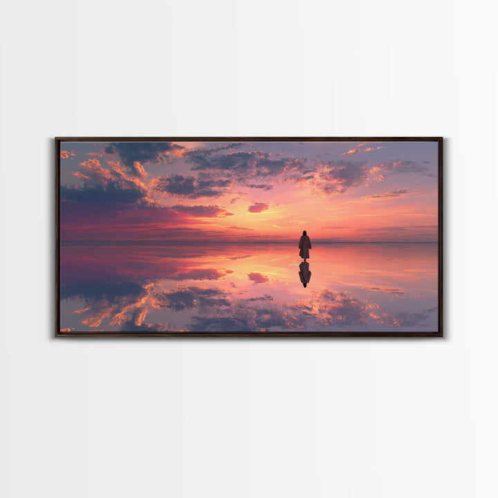 Sky Of Promise – Framed Canvas Print – Christian Art Canvas – Christian Art Gift – Minimalist Christian Art – Modern Christian Art