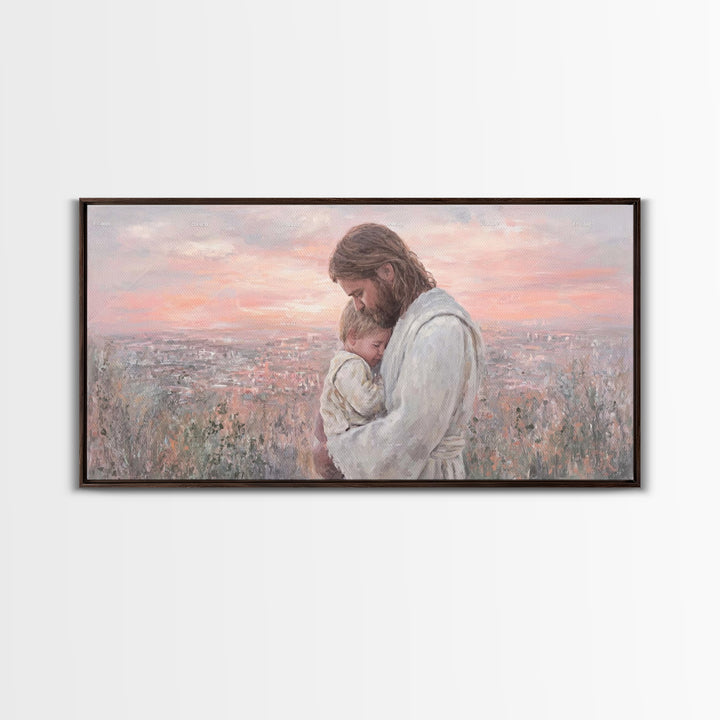 Evening Promise - Framed Canvas Print - Christian Wall Art - Christian Christmas Art - Christian Art Canvas - Christian Decor - Christian A