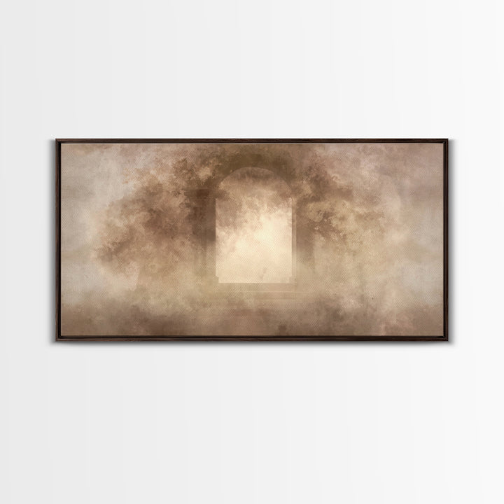 Sacred Open Gate, Framed Canvas Print, Christian Art Print, Christian Wall Art, Jesus Canvas Art, Christian Gift Ideas