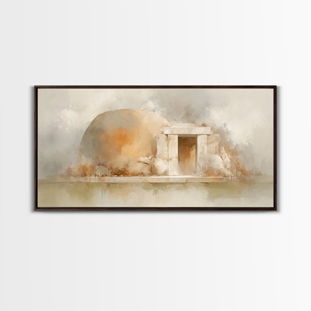 Stone Of Morning – Framed Canvas Print – Christian Art Print – Christian Canvas Art – Jesus Art Print – Christian Decor – Christmas Art