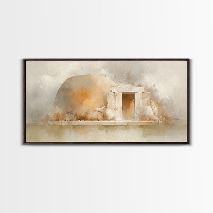 Stone Of Morning – Framed Canvas Print – Christian Art Print – Christian Canvas Art – Jesus Art Print – Christian Decor – Christmas Art