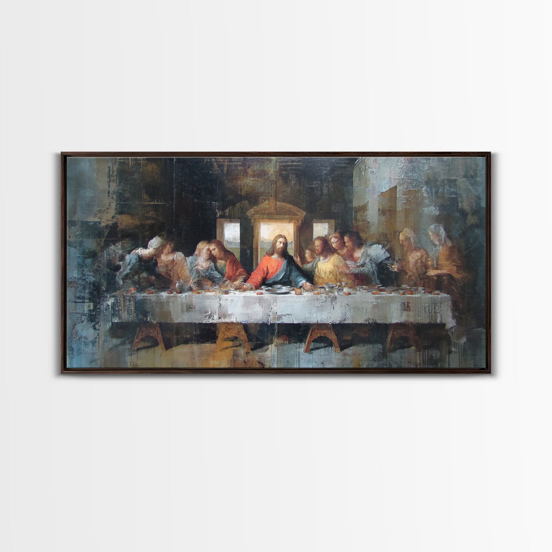 Dawn Fellowship – Framed Canvas Print – Christian Wall Art – Christmas Art – Christian Art Print – Christian Art Canvas – Christian Christm