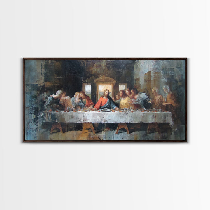 Dawn Fellowship – Framed Canvas Print – Christian Wall Art – Christmas Art – Christian Art Print – Christian Art Canvas – Christian Christm