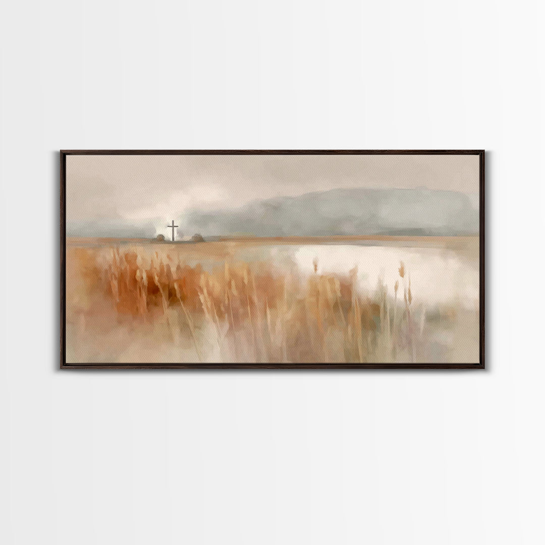 Quiet Redeemer – Framed Canvas Print – Christian Wall Art – Christian Decor – Christian Art Canvas – Christian Art Print – Christian Painti