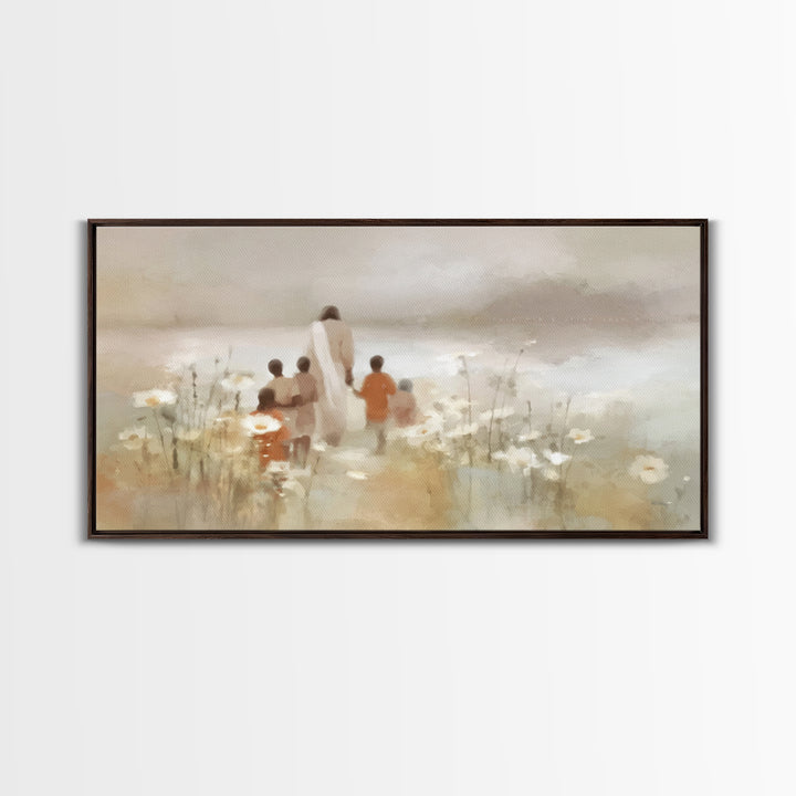 Path Of Grace – Framed Canvas Print – Christian Wall Art – Jesus Painting – Christian Art Canvas – Christian Decor – Christmas Art Prints