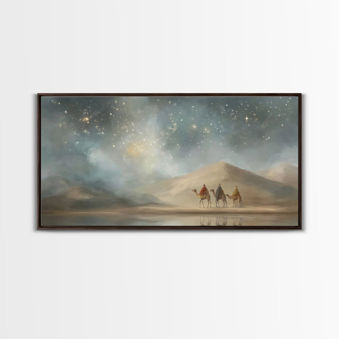 Celestial Path – Framed Canvas Print – Christian Christmas Art – Christian Art Canvas – Christian Wall Art – Christmas Decor – Christian Gi