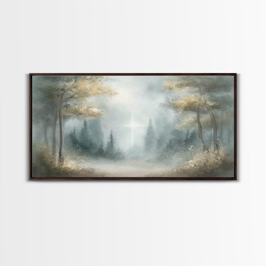Light Of Hope – Framed Canvas Print – Christian Art Canvas – Jesus Painting – Christmas Wall Art – Christian Wall Art – Christian Gift